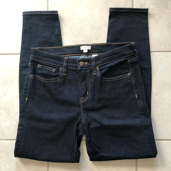 NWOT J.Crew Dark Wash Skinny Jeans 26/26 - Picture 3 of 4